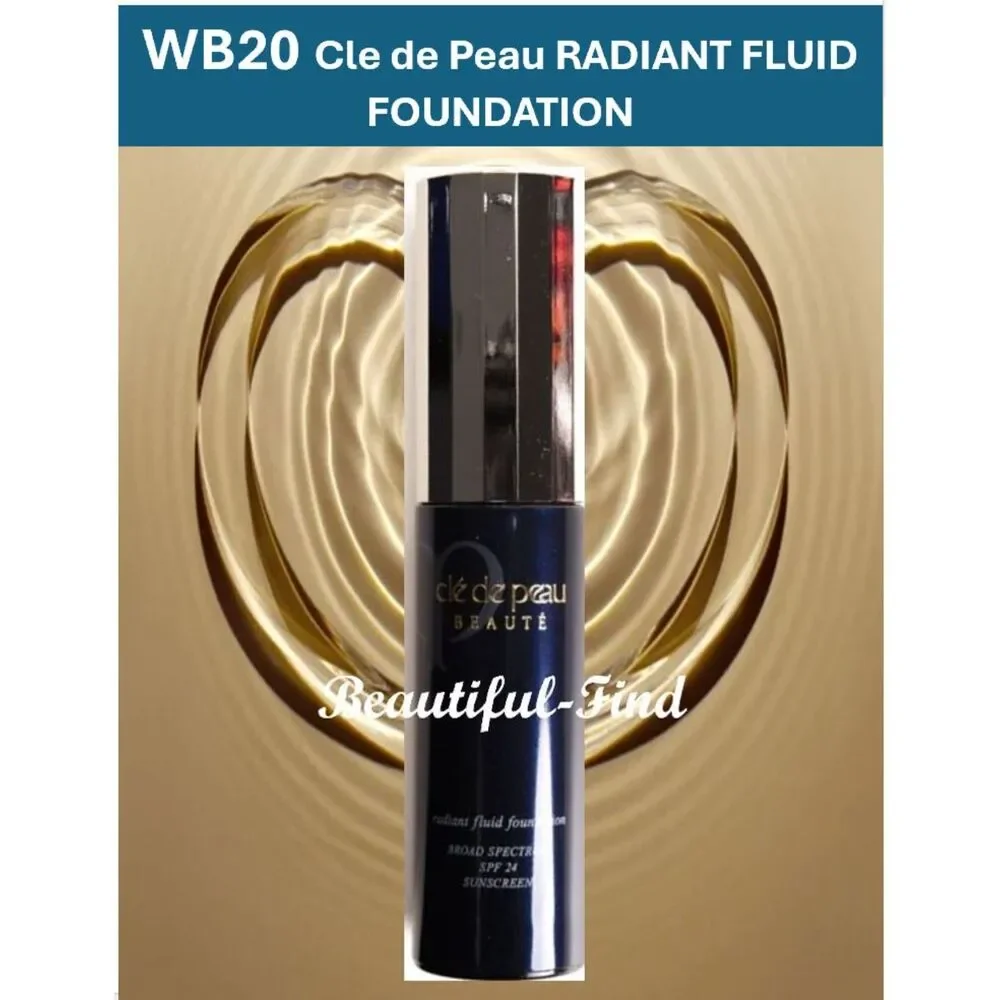 Cle de Peau WB20 Light Warm Beige Radiant Fluid Foundation SPF24 NEW